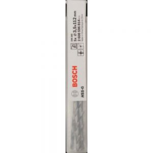 Bosch 3.5mm HSS-G Long Jobber Twist Drill Bit Precision Ground 5 Pack