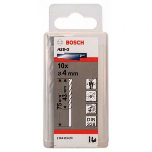 Bosch 4mm HSS-G Twist Drill Bit Precision Ground