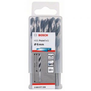 Bosch 6mm HSS Jobber Twist Drill Bit 10 Pack