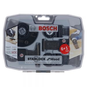 Bosch 7 Piece Starlock Multi-Tool Set for Wood Work