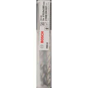 Bosch 8mm HSS-G Long Jobber Twist Drill Bit Precision Ground 5 Pack