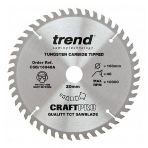 Trend CSB/16048A TCT Saw Blade 160 x 20 x 48 Teeth