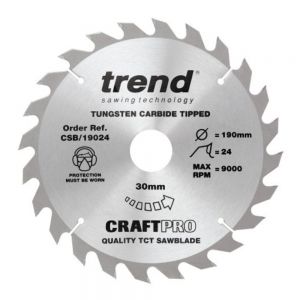 Trend CSB/19024 TCT Saw Blade 190 x 30 x 24 Teeth