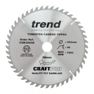 Trend CSB/25048 TCT Saw Blade 250 x 30 x 48 Teeth