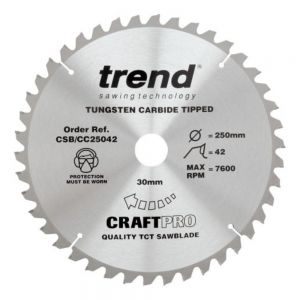 Trend CSB/CC25042 TCT Saw Blade 250 x 30 x 42 Teeth