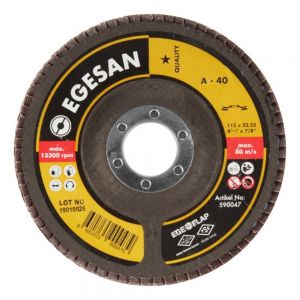 Egesan 34643832 115mm x 22mm Flap Disc 40G