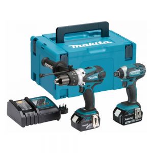 Makita DLX2145TJ Combo Kit Twin Pack 18V LXT with 2 x 5Ah Batteries and Charger