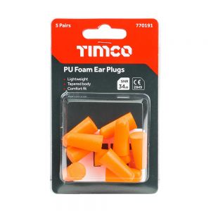 Timco 770191 PU Foam Ear Plugs in packaging