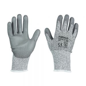 Timco 770745 High Cut Gloves PU Coated HPPE Fibre with Glass Fibre