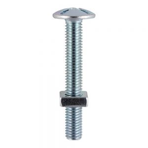 Timco 0630RBP Roofing Bolts and Square Nuts M6 x 30 mm