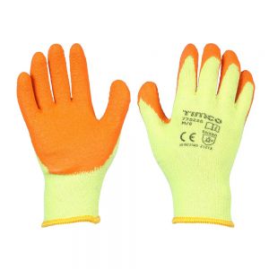 Timco 770226 Eco-Grip Gloves Crinkle Latex Coated Polycotton Medium