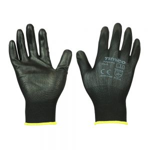Timco 770249 Durable PU Coated Polyester Grip Gloves Medium