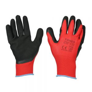 Timco 770347 Toughlight Sandy Latex Coated Polyester Grip Gloves X Large