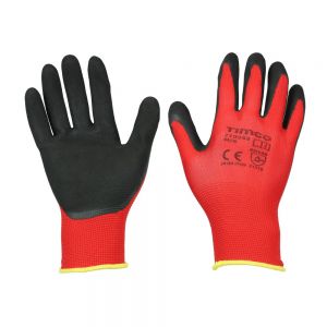 Timco 770558 Toughlight Sandy Latex Coated Polyester Grip Gloves Medium