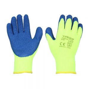 Timco 770826 Warm Grip Gloves Crinkle Latex Coated Polyester Medium
