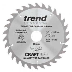 Trend CSB/18430A TCT Saw Blade 184 x 30 x 30 Teeth