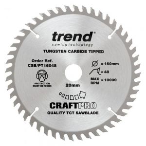 Trend CSB/PT16048 TCT Saw Blade 160 x 20 x 48 Teeth
