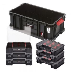 Trend  MS/C/200T/ORG Modular Storage Compact Tote 200 with Mini Organisers