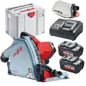 Mafell MT55 18M bl Cordless Plunge Saw Kit with 2 x 5.5Ah Batteries and APS 18 Charger