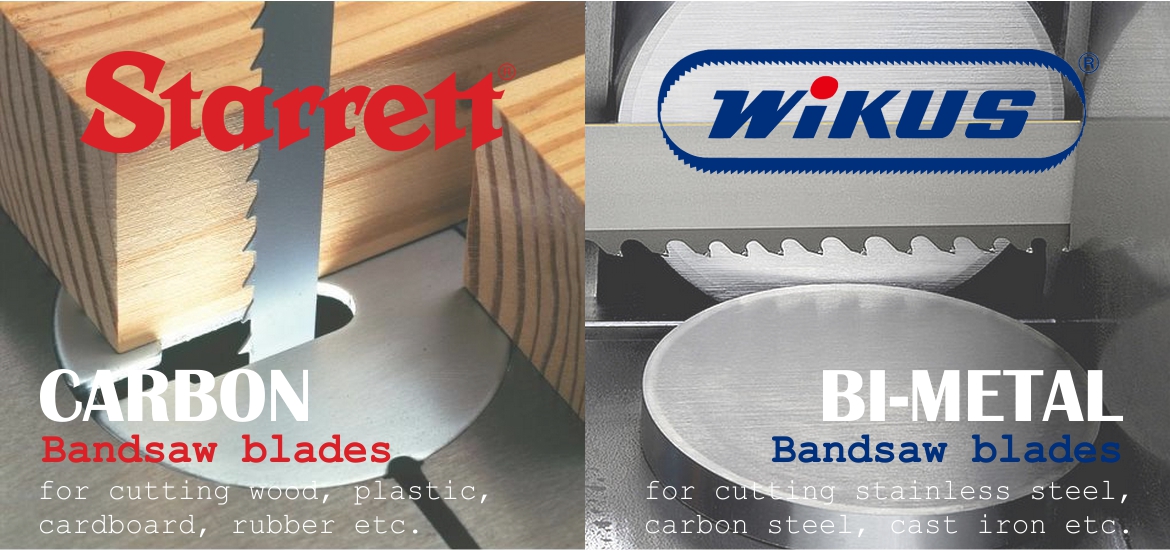 Bandsaw blades for cutting wood and metal made to order by The Saw Centre.
